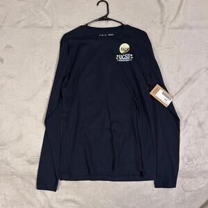 Men's Navy and Yellow Shirt